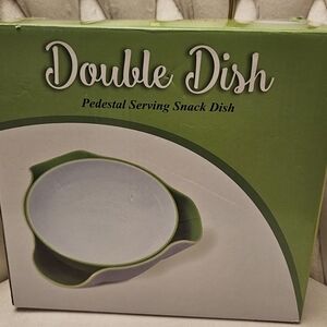 Southern Homewares Double dish  Pedestal Serving snack dish New